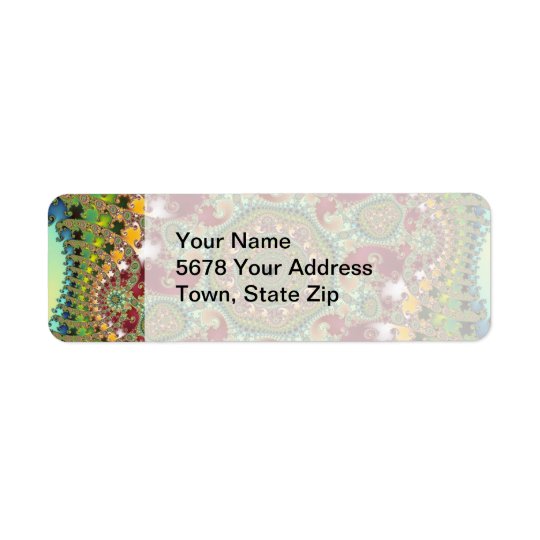 Coronel - Fractal Return Address Label