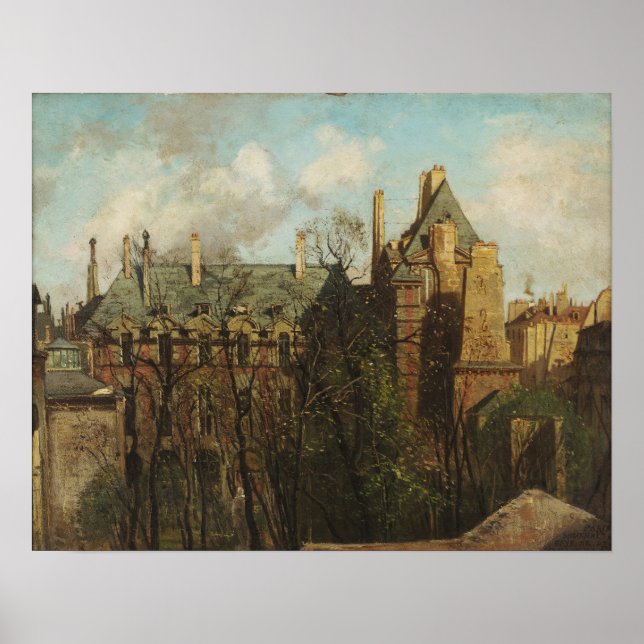 Corot - Abbey Of Saint Germain De Pres Poster (Front)