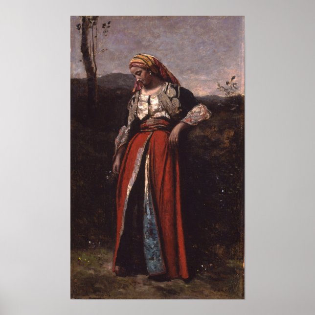 Corot - Pensive Oriental Poster (Front)