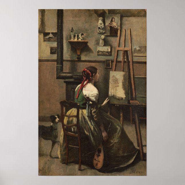 Corot - The Artist's Studio Poster (Front)