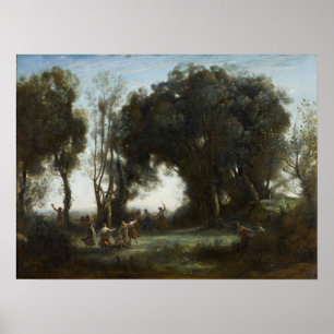 Corot - The Dance Of The Nymphs Poster