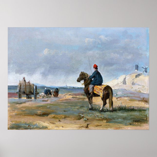 Corot - The Farmer of Pithiviers Poster (Front)