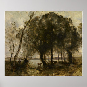 Corot - The Lake Poster