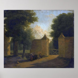 Corot - Village Lane And Gateway Cat Poster