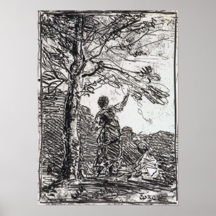 Corot - Young Girl And Death Poster