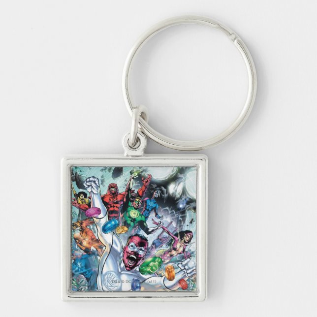 Corp Group with Rings Keychain (Front)