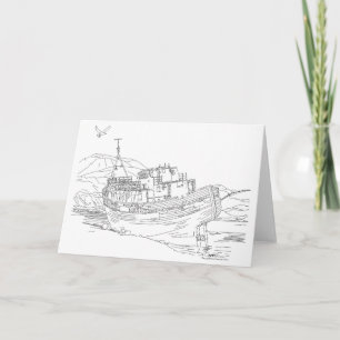 Corpach Shipwreck Scotland Card
