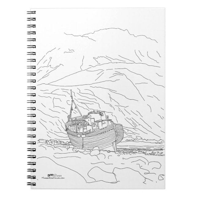 Corpach Shipwreck Scotland Notebook (Front)