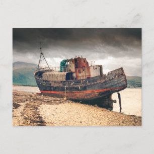 Corpach Wreck Postcard