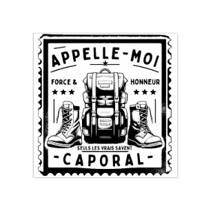 CORPORAL: Military Tampon Rubber Stamp