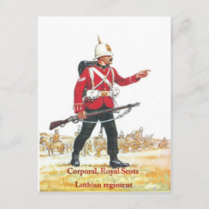 Corporal, Royal Scots, Lothian Regiment Postcard