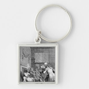 Corporal Trim reading a sermon Keychain