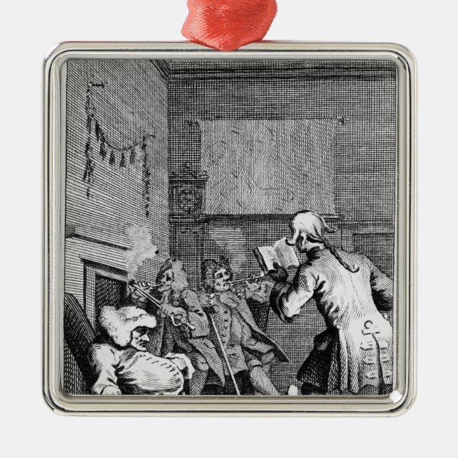 Corporal Trim reading a sermon Metal Ornament (Front)