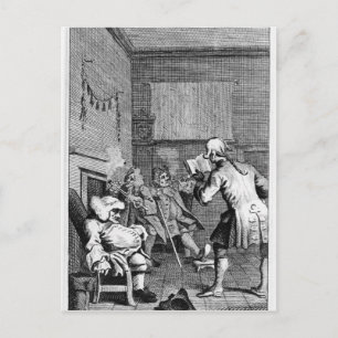 Corporal Trim reading a sermon Postcard