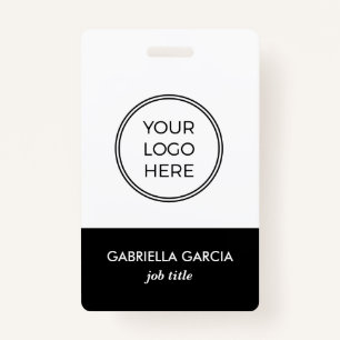 Corporate Black Logo Employee ID badge