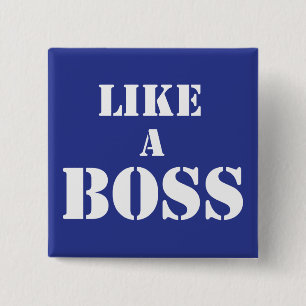 Corporate Boss 2 Inch Square Button