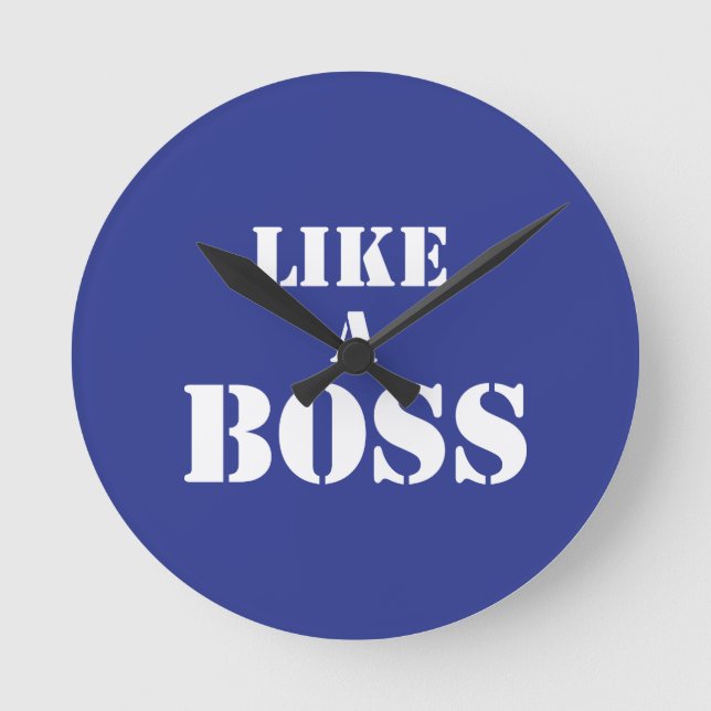 Corporate Boss Round Clock (Front)