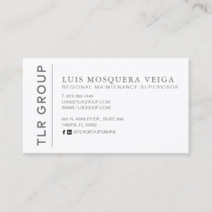 Corporate Business Card Grey