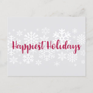 Corporate Business Happiest Holidays Postcard
