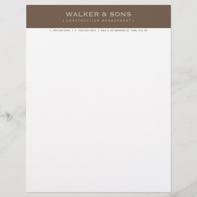 CORPORATE BUSINESS LETTERHEAD :: simply smart 7 (Front)