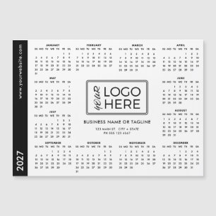 Corporate Business Logo 2027 Magnetic Calendar