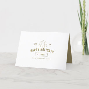 Corporate Business Logo Client Assessment Holiday Card