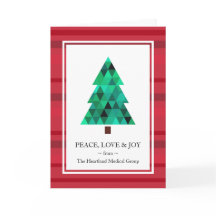 Corporate Business Mod Geometric Holiday Card