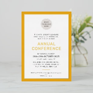 CORPORATE BUSINESS modern event simple mustard