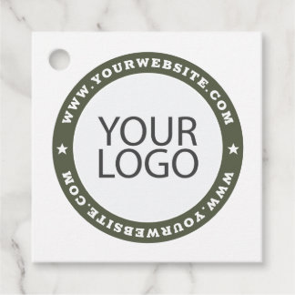 Corporate Business Modern Website and Custom Logo Favour Tags