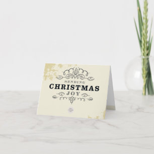 CORPORATE BUSINESS sending christmas joy logo Holiday Card