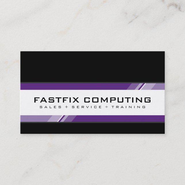 CORPORATE CARD modern hi-tech zing (Front)