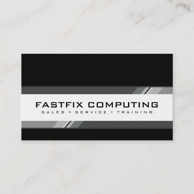 CORPORATE CARD modern hi-tech zing (Front)