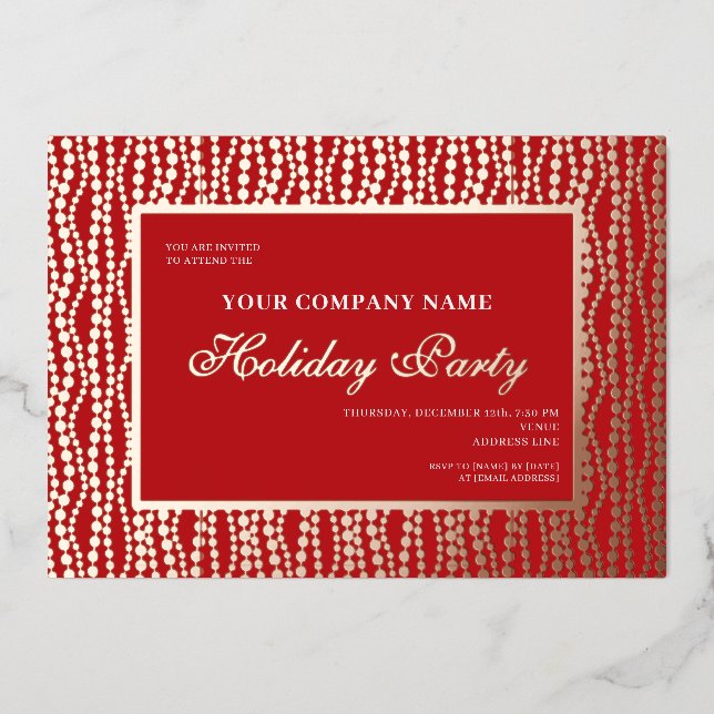 Corporate Christmas Lights Office Holiday Party (Front)