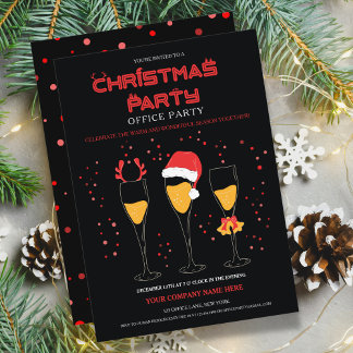 Corporate Christmas Party Invitation Template