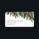Corporate Christmas Party Return Address Label<br><div class="desc">Corporate Christmas Party Return Address Label

See matching collection in Niche and Nest Store</div>