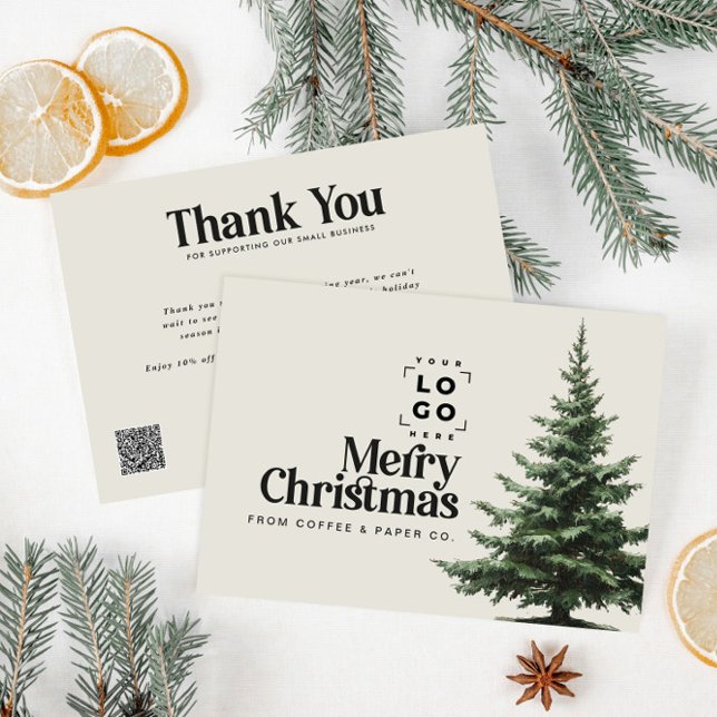 Corporate Christmas your logo QR Code thank you  (Creator Uploaded)