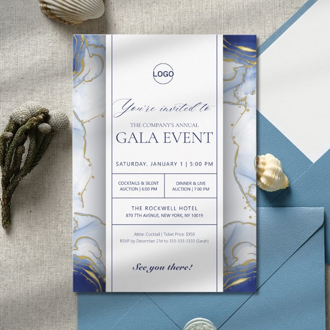 Corporate Company Business Gala Fundraising Event Invitation (Creator Uploaded)