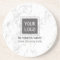 Corporate Custom Logo Modern White Marble
