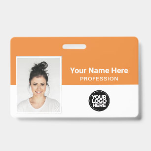Corporate Employee, Name, Logo, Photo ID Badge