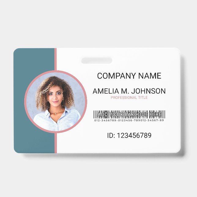 Corporate Employee Photo ID Badge (Front)