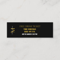 Corporate Event Wedding Drink Voucher Company Card