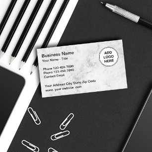 Corporate Executive Add Your Logo Business Cards