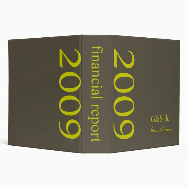 Corporate Financial Report, plain Binder (Background)