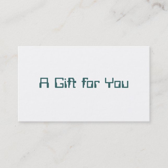 Corporate Gift Certificate (Front)