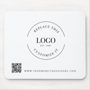 Corporate Giveaway  promo Custom Logo QR code Mouse Pad