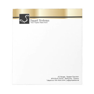 Corporate Gold Notepad