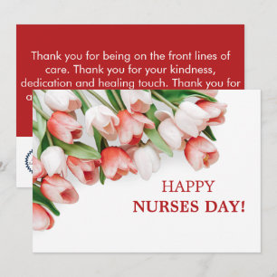 Corporate  Happy Nurses Day Floral Greeting Card