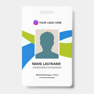 Corporate ID Card Design Template Badge