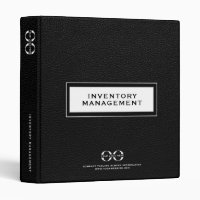 Corporate Inventory Management Book Black Leather