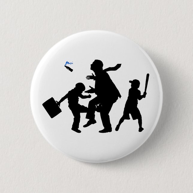 Corporate Kickback 2 Inch Round Button (Front)